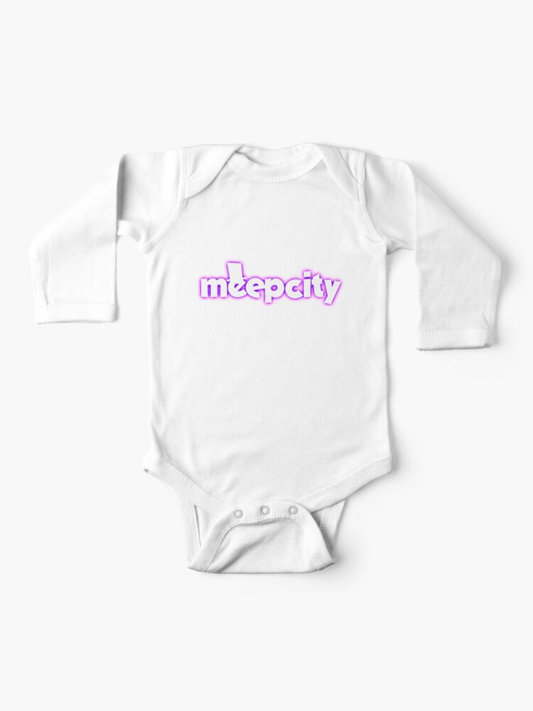 Meep City Roblox Baby One Piece By Overflowhidden Redbubble - roblox kids babies clothes redbubble