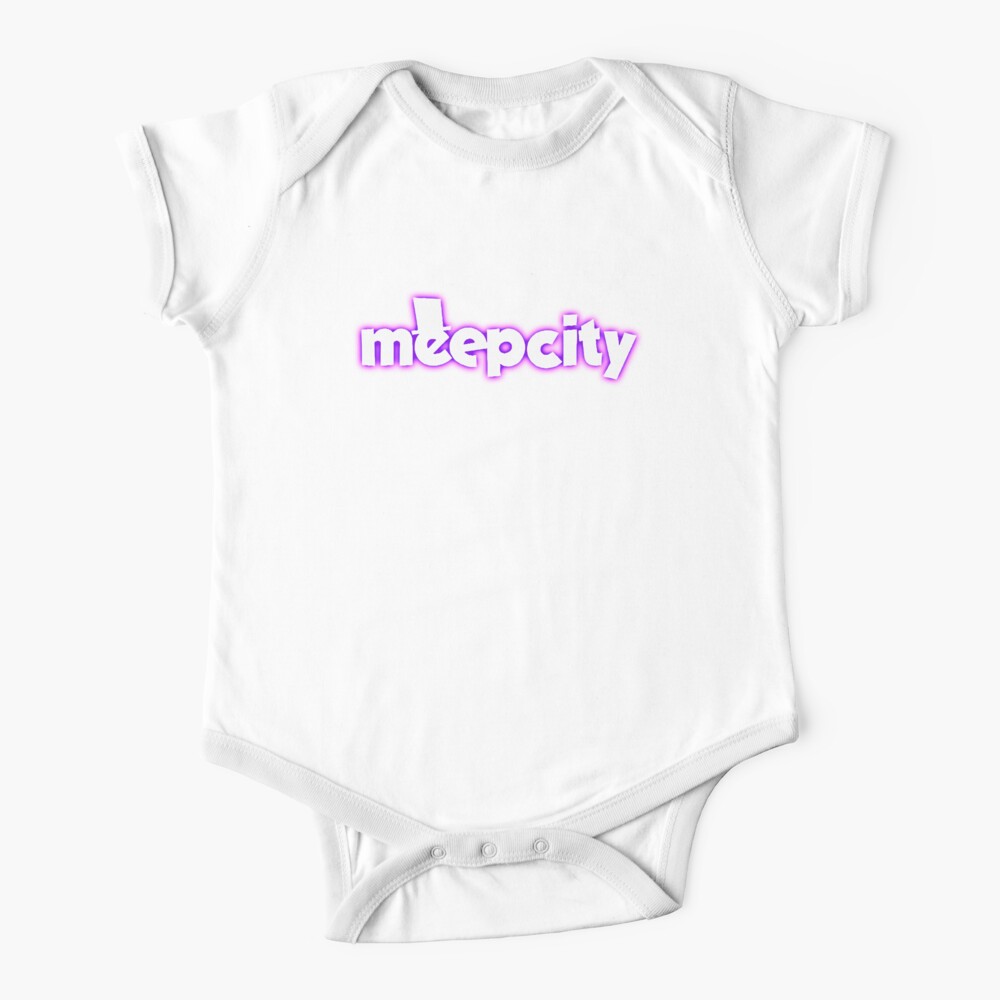 Meep City Roblox Baby One Piece By Overflowhidden Redbubble - welcome to bloxburg roblox photographic print by overflowhidden redbubble
