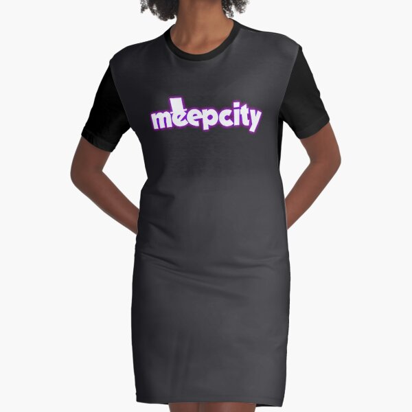 Meep City Roblox Graphic T Shirt Dress By Overflowhidden Redbubble - roblox meep city outfits