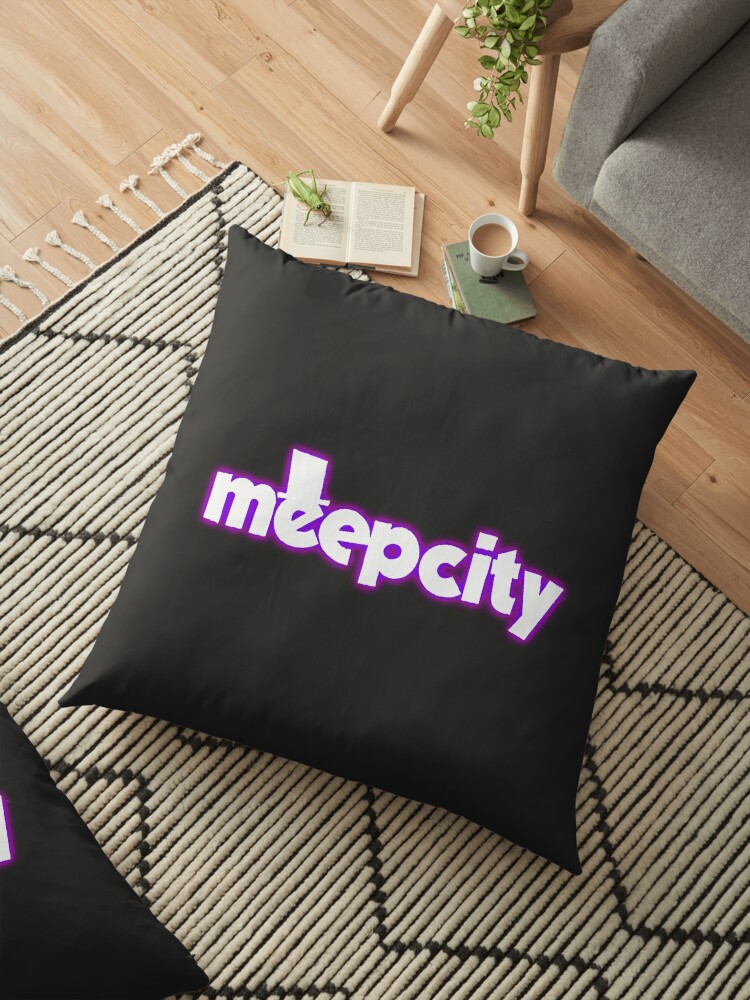 Meep City Roblox Floor Pillow By Overflowhidden Redbubble - roblox meepcity wierdly cool home designs