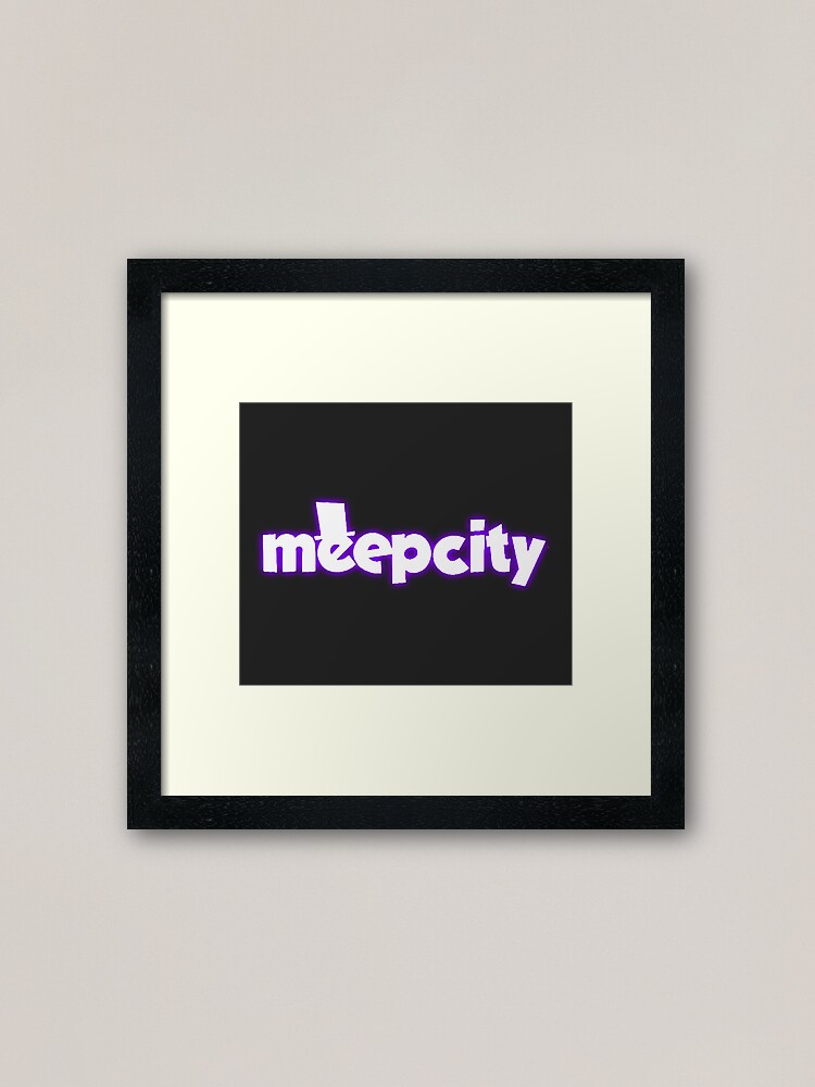 Meep City Roblox Framed Art Print By Overflowhidden Redbubble