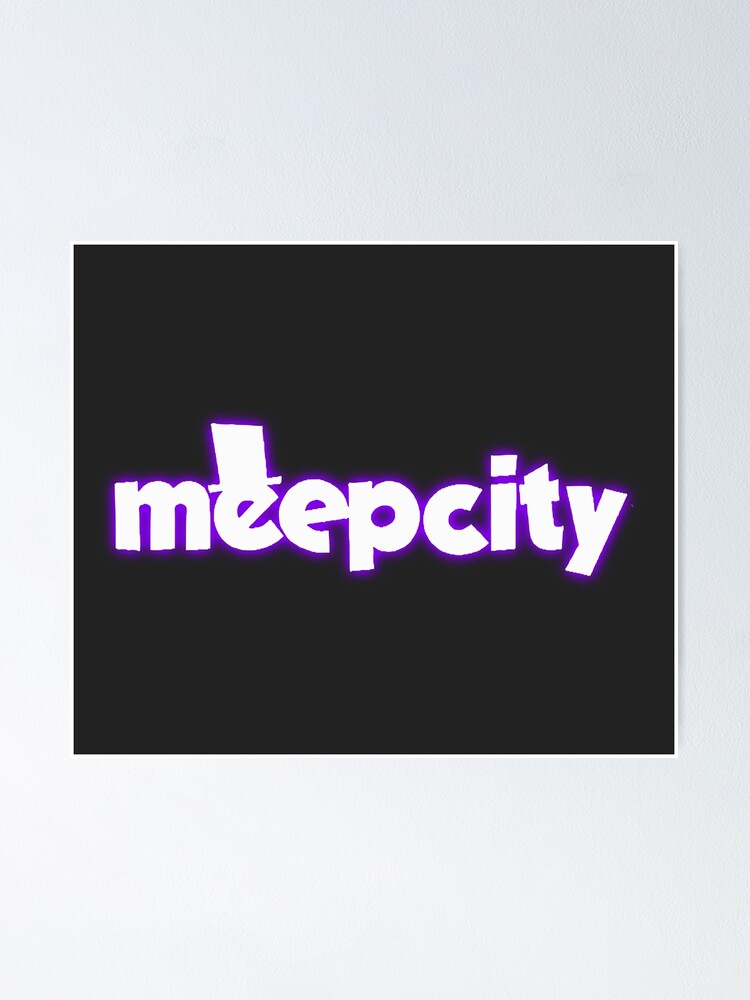 Meep City Roblox Poster By Overflowhidden Redbubble - jogos parecidos com meep ciry roblox