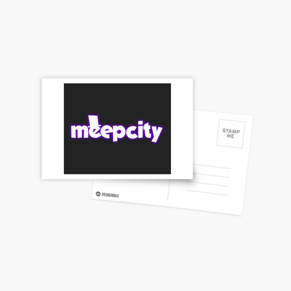 Meep City Roblox Postcard By Overflowhidden Redbubble - how to get money faster on meep city roblox