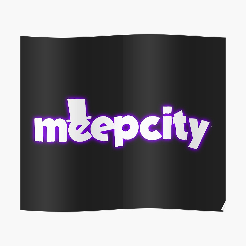 Meep City Roblox Acrylic Block By Overflowhidden Redbubble - neon obby 0 5 roblox