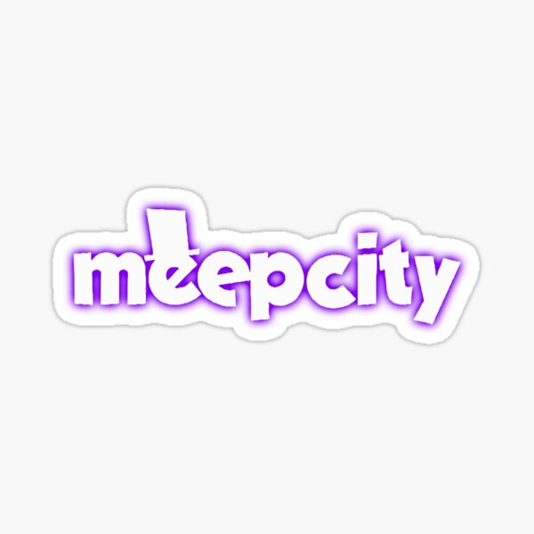Meep City Roblox Sticker By Overflowhidden Redbubble - meep city roblox logo