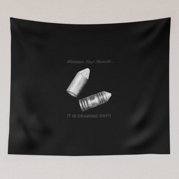 Item preview, Sharpen your pencils... IT IS DRAWING DAY! designed and sold by Mui-Ling Teh.