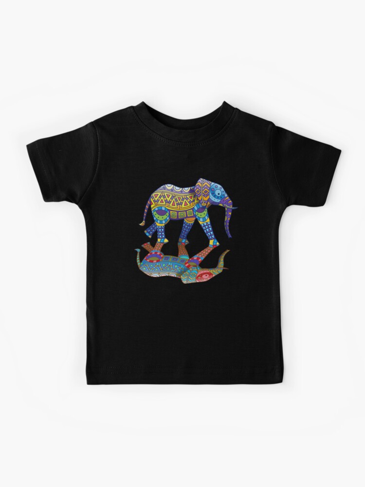 Colorful Indian Elephant T-Shirt Spring Color Festival Gift Colorful Indian Elephant T-Shirt Spring Color Festival Gift