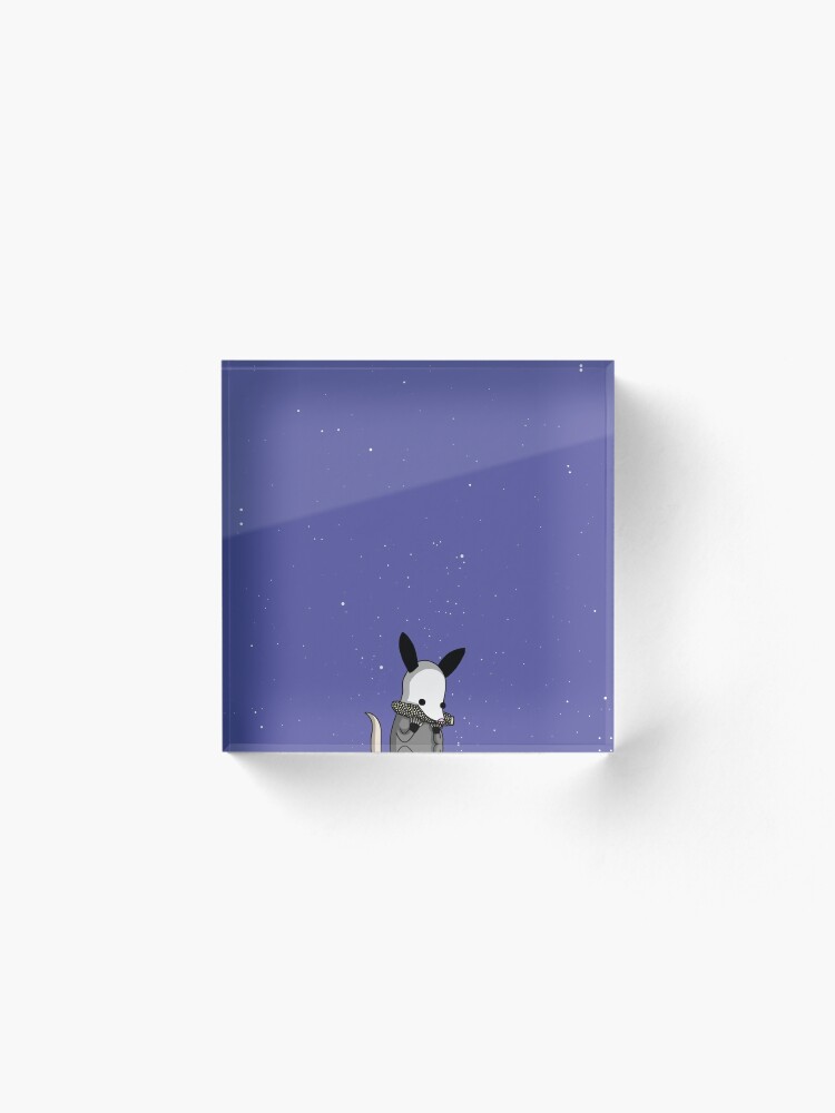 Alternate view of Midnight Posso - Tiny Snek Comics Acrylic Block