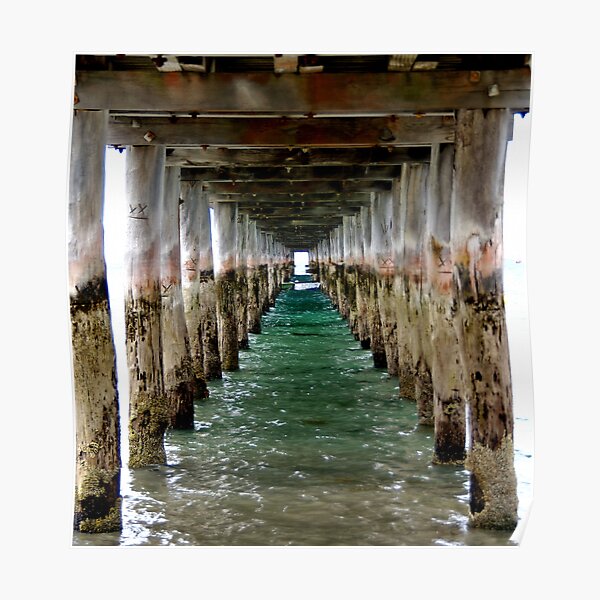 Under the Pier - Flinders, VIC Poster