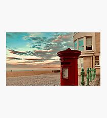 Portobello Beach at Sunset Photographic Print