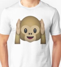 Camiseta unisex Monkey Emoji - No escuchar el mal
