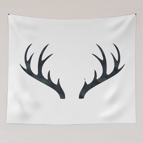 Item preview, Antlers - Rustic Decor Black and White Deer Antlers designed and sold by naturemagick.