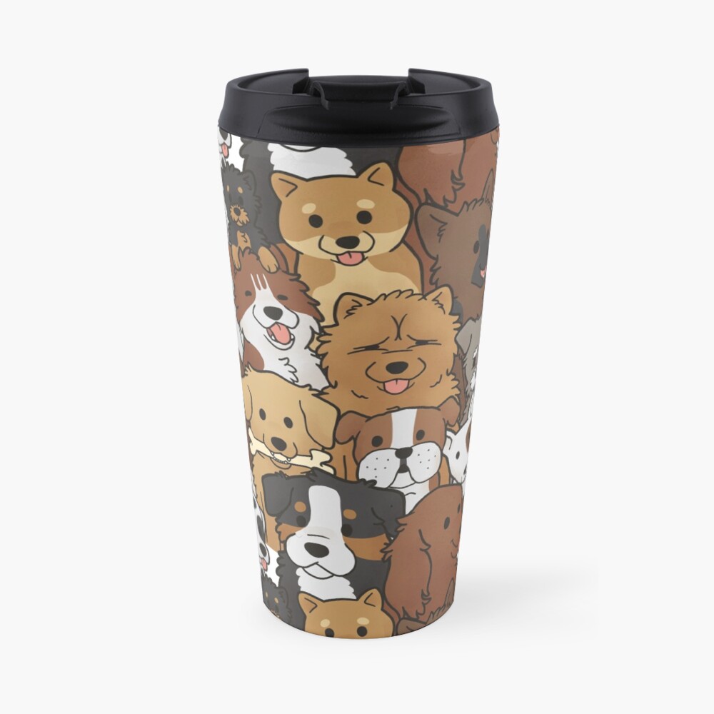 Doggo Collage Travel Coffee Mug