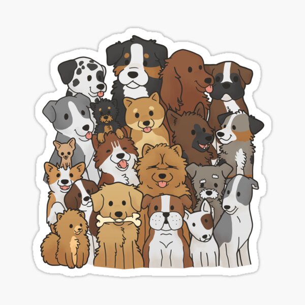 Doggo Collage Sticker