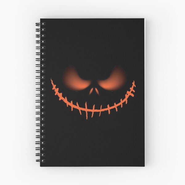 Item preview, Scary Face Halloween Graphic Dark Orange Glow Design designed and sold by inspiredtrend.