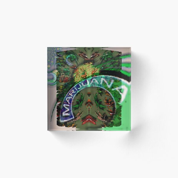Marijuana Street Acrylic Block