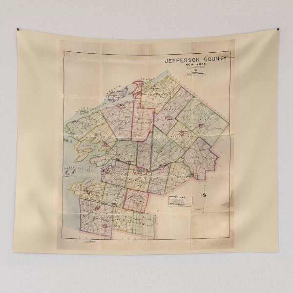 Item preview, Map of Jefferson County, New York (1915) designed and sold by allhistory.