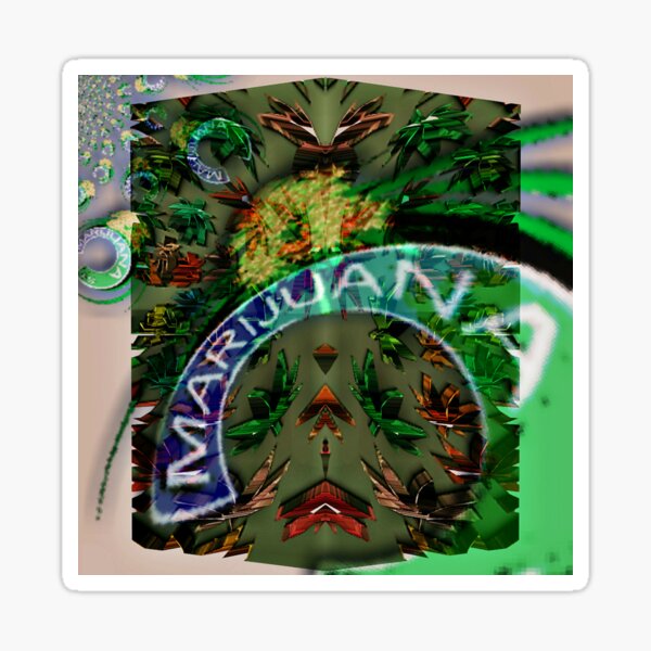 Marijuana Street Sticker