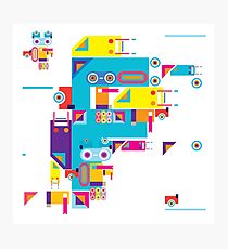 F graphics pattern Photographic Print