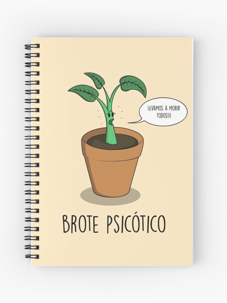 Cuaderno De Espiral Brote Psicotico De Mongedraws Redbubble