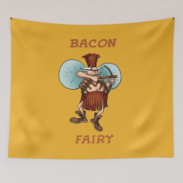 Item preview, Funny Bacon Fairy Cartoon Humor designed and sold by abbottoons.