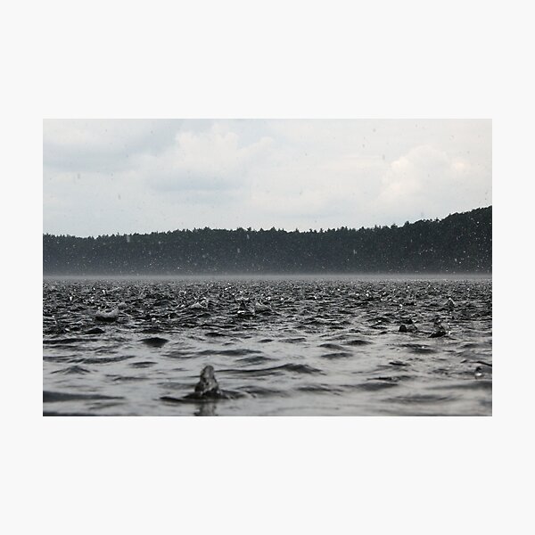 Rain Across Walden Pond Photographic Print