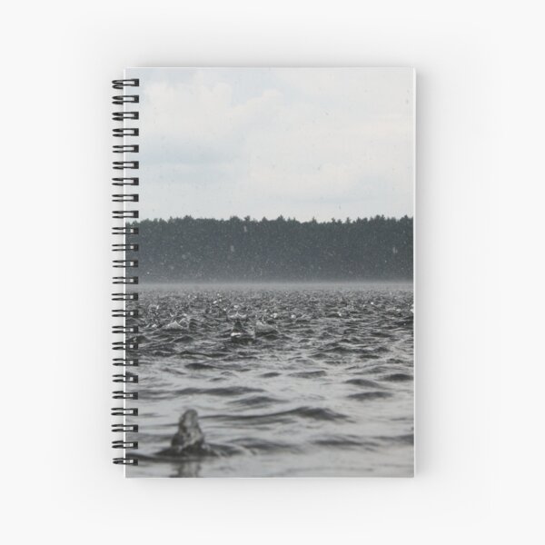 Rain Across Walden Pond Spiral Notebook