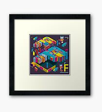 F graphics pattern 3 Framed Print