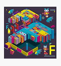 F graphics pattern 3 Photographic Print