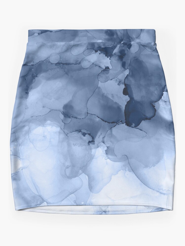 Thumbnail 3 of 4, Mini Skirt, Stormy Weather designed and sold by PrintsProject.