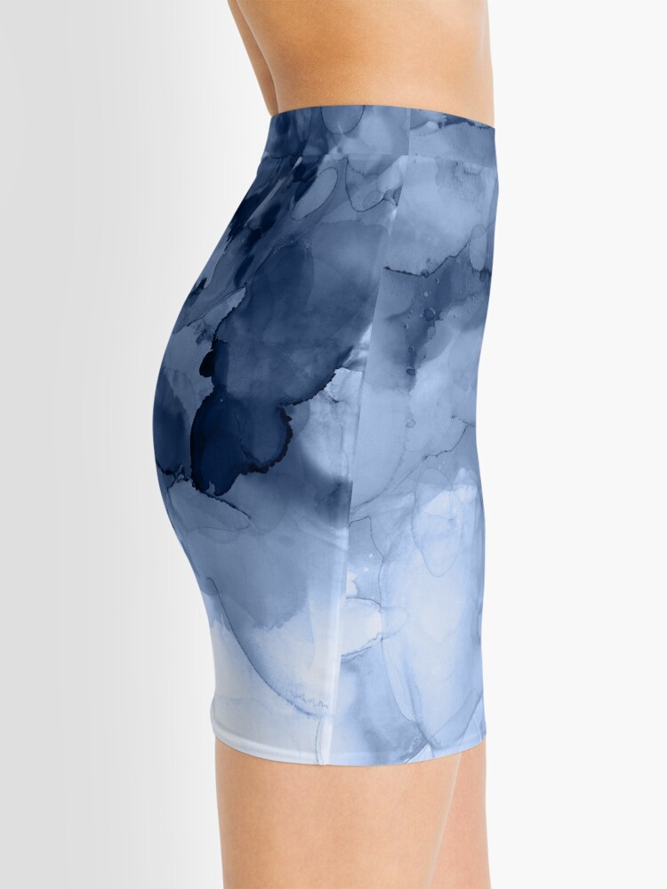 Thumbnail 2 of 4, Mini Skirt, Stormy Weather designed and sold by PrintsProject.