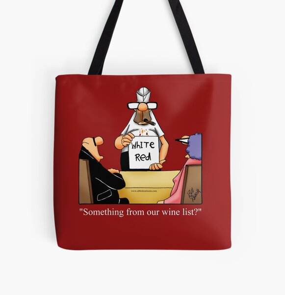 Wine Menu Tote Bag - Wine Menu