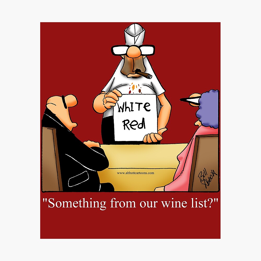 Funny Restaurant Wine Menu Cartoon Humor Funny Restaurant Wine Menu Cartoon Humor