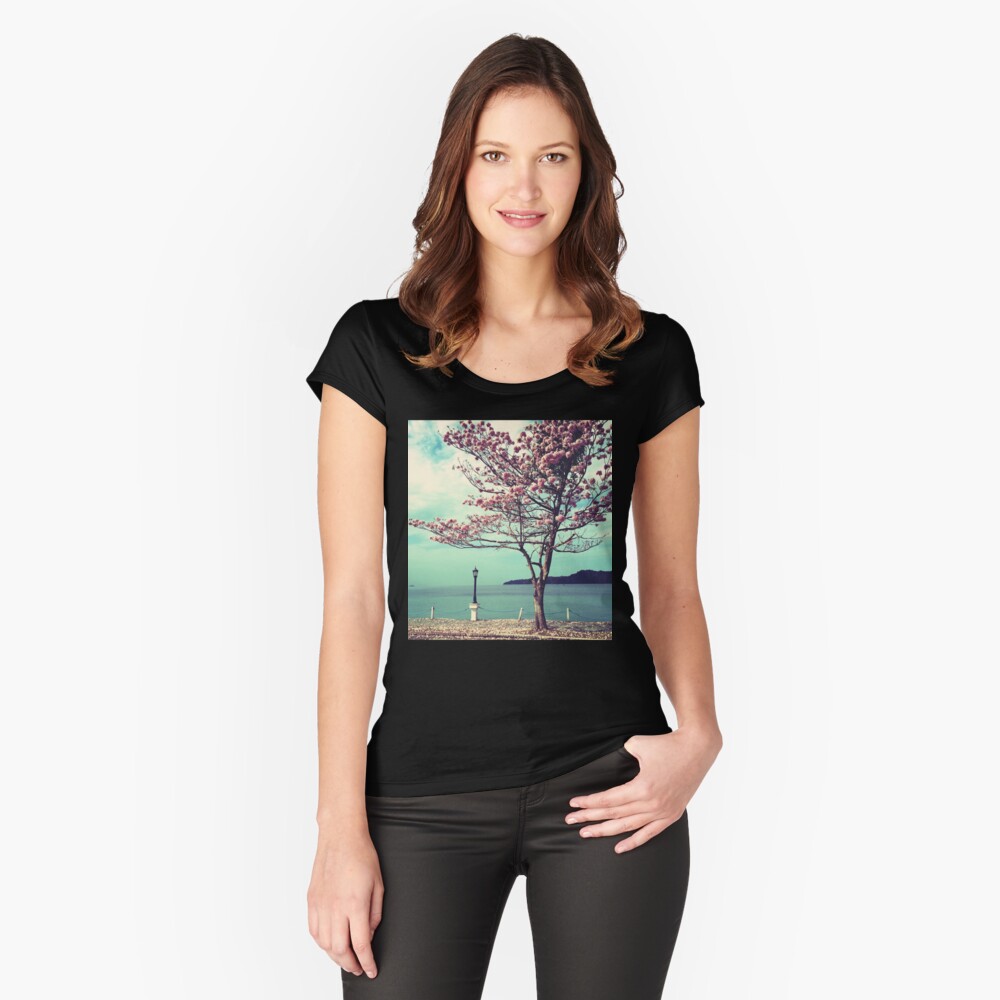 Item preview, Fitted Scoop T-Shirt designed and sold by OneDayArt.