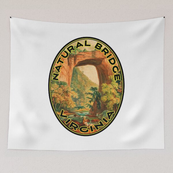 Item preview, Natural Bridge Virginia Vintage Style Travel Laptop Bumper designed and sold by DESTINATIONS DECAL.