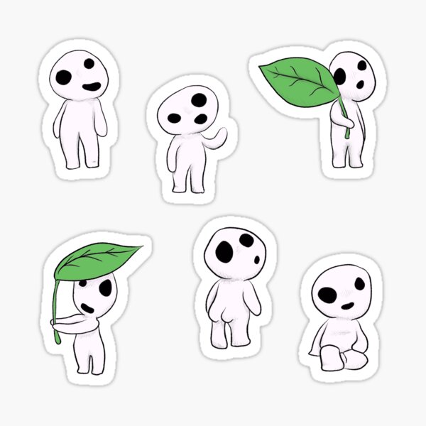 Esprits de l'arbre Kodama Sticker