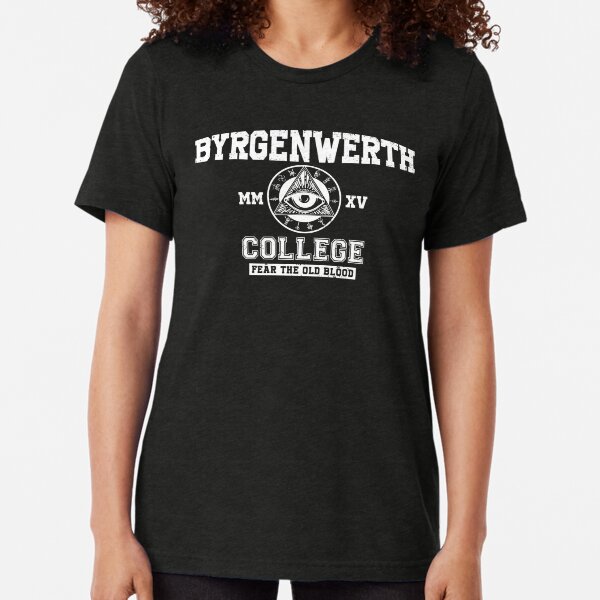 Artikel-Vorschau von Byrgenwerth College (weißer Text), designt und verkauft von Lost In Shirts.