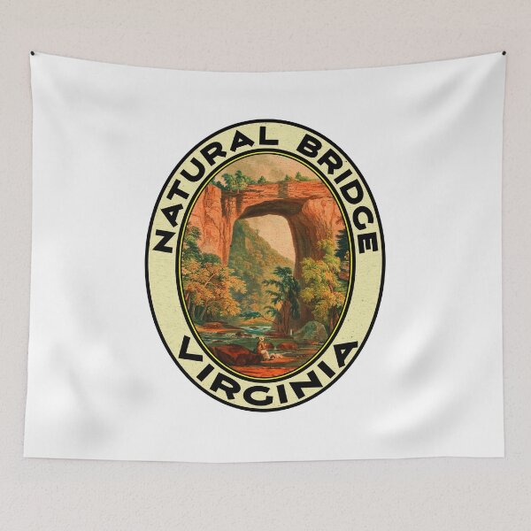 Item preview, Natural Bridge Virginia Vintage Style Travel Laptop Bumper designed and sold by DESTINATIONS DECAL.