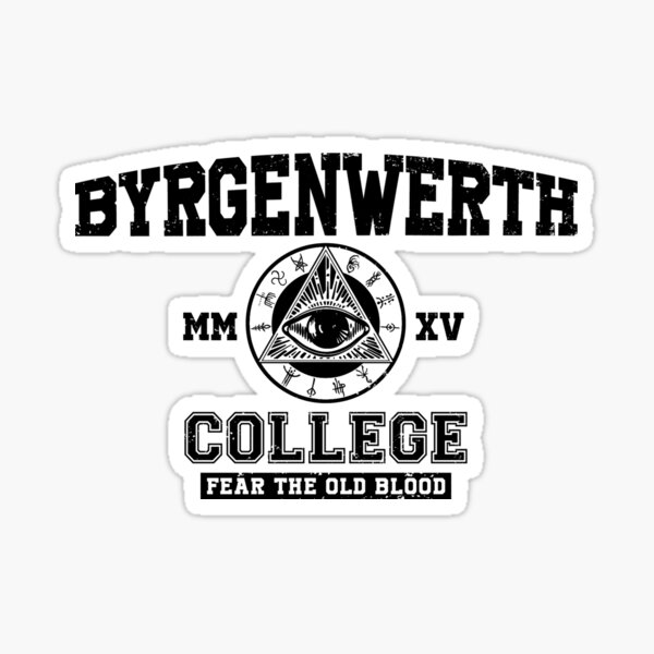 Vista previa del artículo con la obra «Colegio Byrgenwerth (texto en negro)», diseñado y vendido por Lost In Shirts.