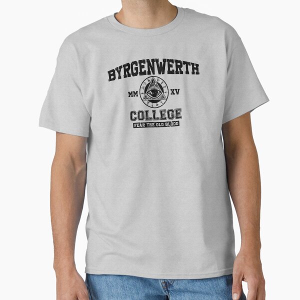 Vista previa del artículo con la obra «Colegio Byrgenwerth (texto en negro)», diseñado y vendido por Lost In Shirts.