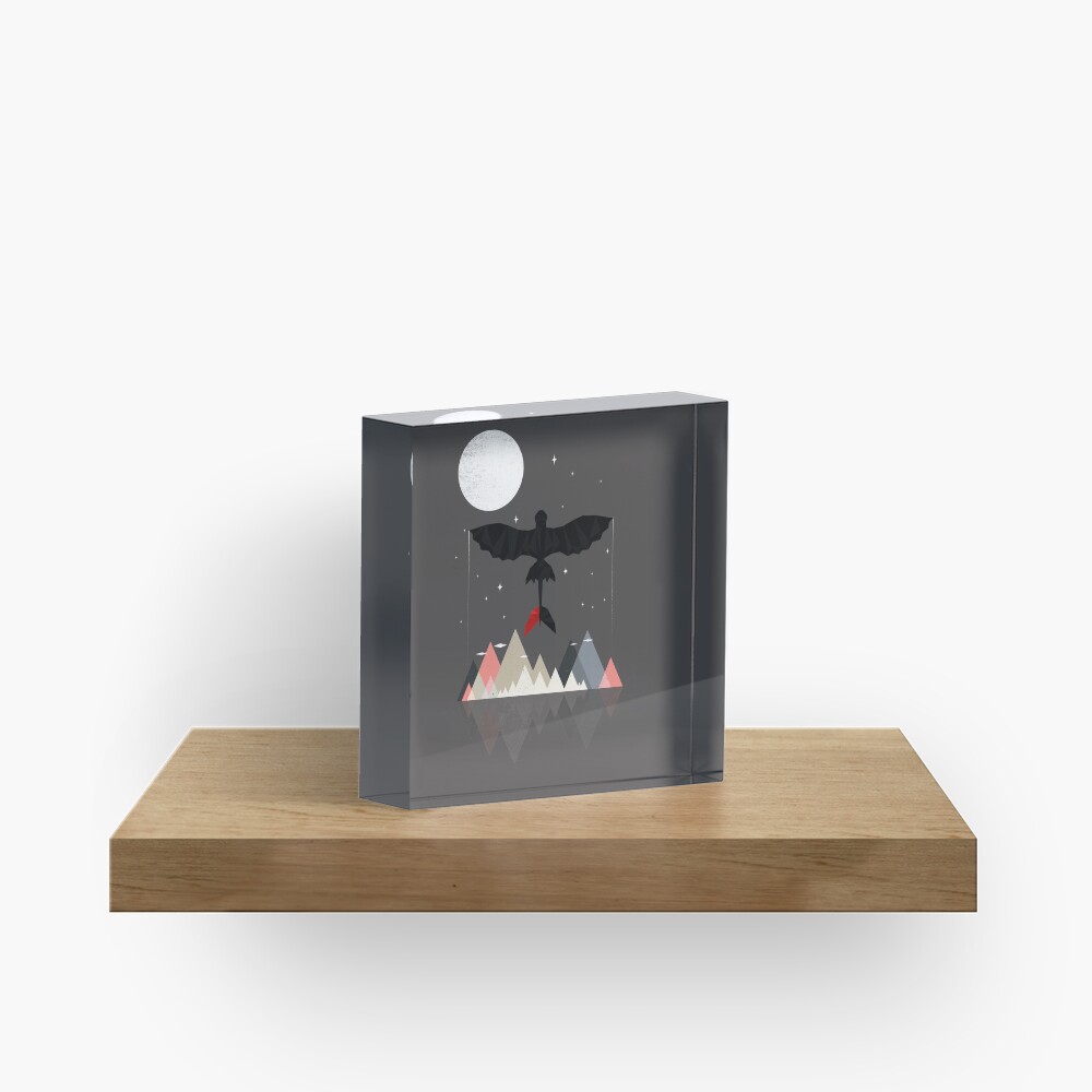 Night Of The Dragon Acrylic Block