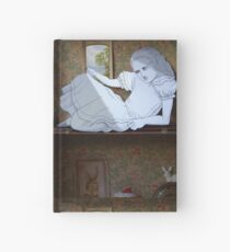 Alice in the white Rabbit's House Hardcover Journal