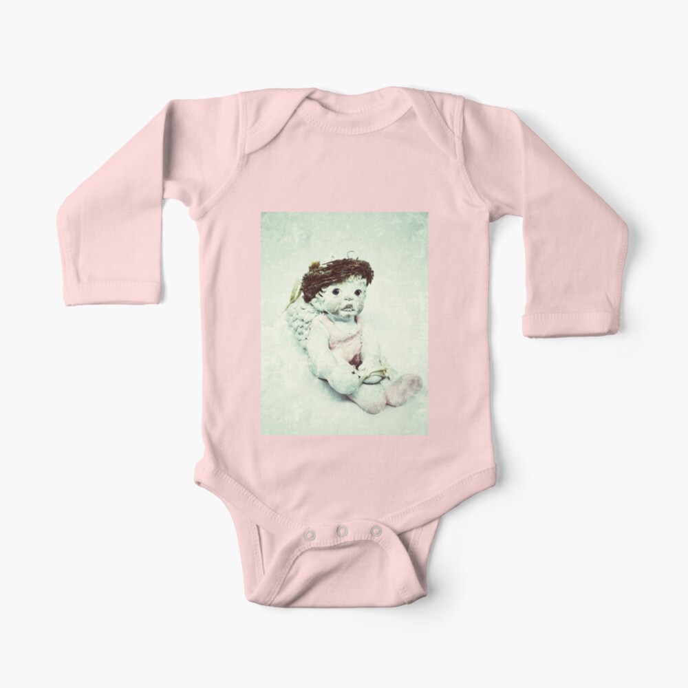 Gift for Dancer - Ballerina Angel Cherub in Pink Ballet Slippers - Ballet Gift Baby One-Piece