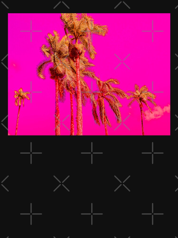Neon Pink Tropics - Psychedelic Coconut Trees Art - Graduation Gift by OneDayArt