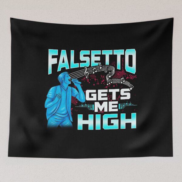 Item preview, Falsetto Gets Me High Male Tenor Singer Performer design designed and sold by phoxydesign.