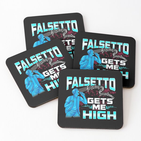 Item preview, Falsetto Gets Me High Male Tenor Singer Performer design designed and sold by phoxydesign.