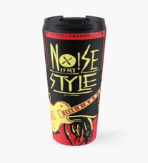 Taza de viaje la música de ruido es mi estilo