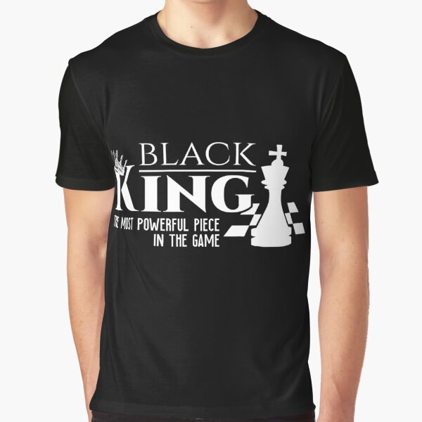 Black King Most Powerful Chess T-Shirt Graphic by academysmart00