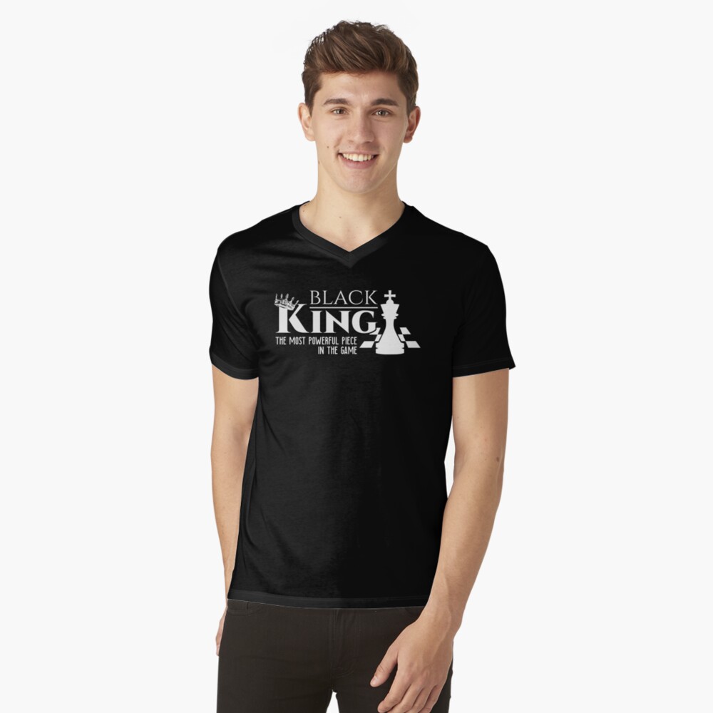 Black King Most Powerful Chess T-Shirt Graphic by academysmart00