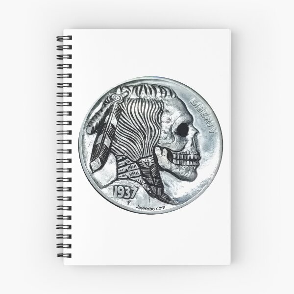 Item preview, Skull Hobo Nickel designed and sold by JayHobo.